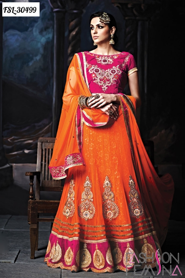 Latest Indian Ethnic Designer Lehenga Style Sarees and Lehenga Choli Collection Online Shopping ...